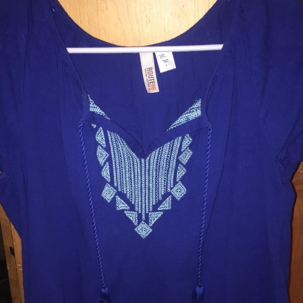 Route 66 blue top